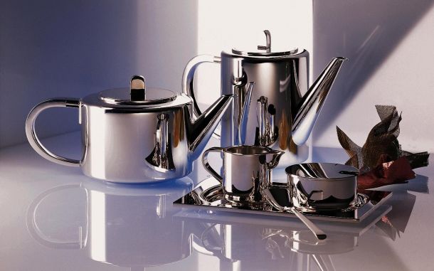 Kaffee und Teeservice silbern