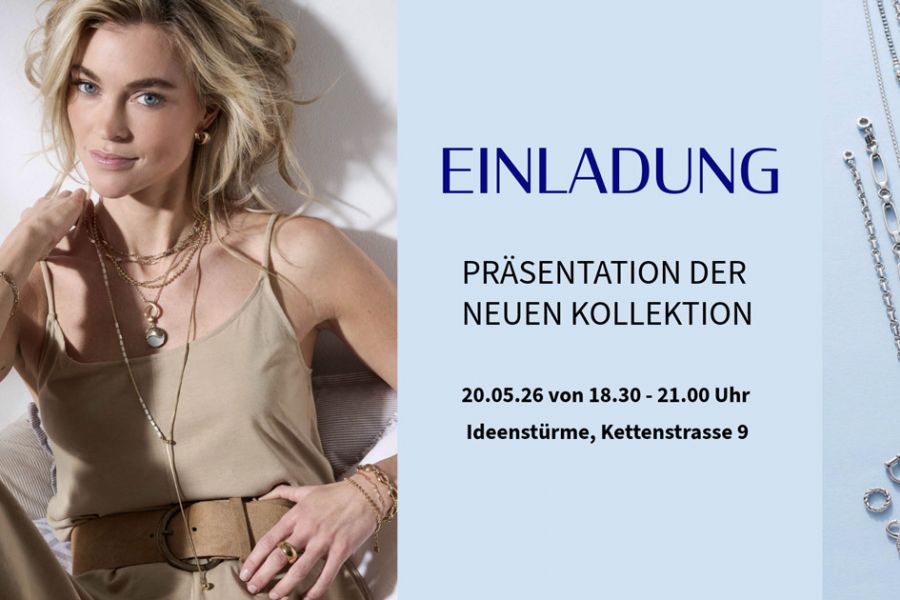 Einladung mit Datum und Uhrzeit, Abbildung Frau Mit Schmuck