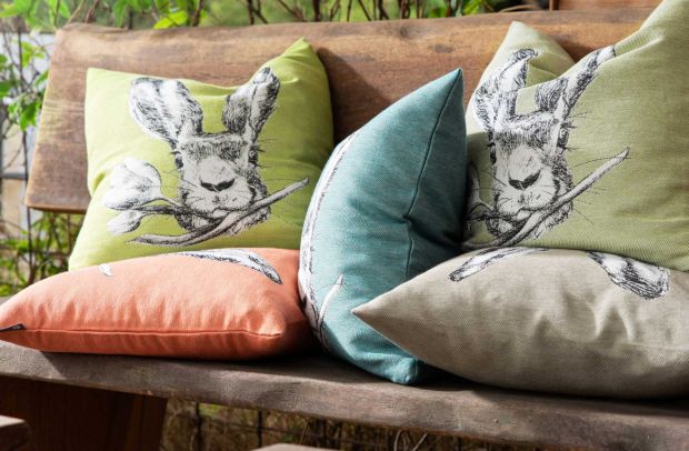 Kissen mit Ostermotiven (Hase)