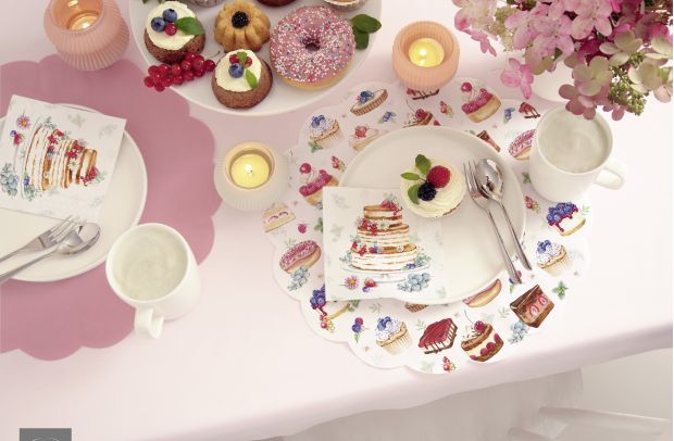 Servietten mit Motiv Törtchen