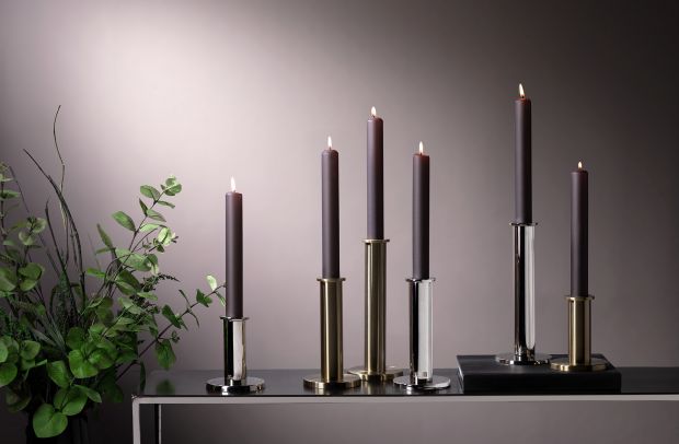 silberne Kerzenständer